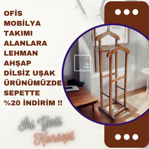 Ofis Mobilya Takımı Alana Lehman Ahşap Dilsiz Uşak